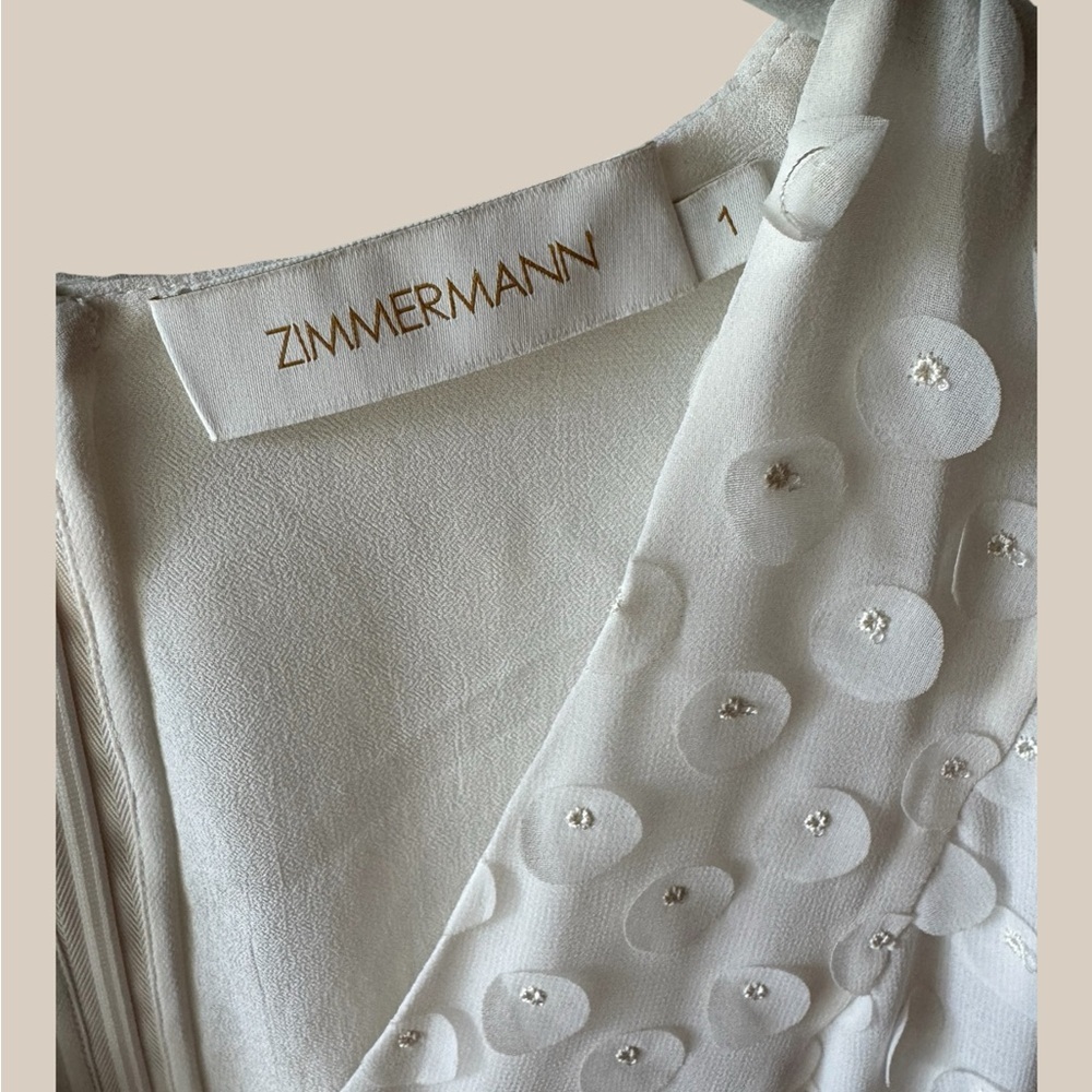 NWOT Zimmermann Wild Botanica Textured Dot Dress - Picture 4 of 5